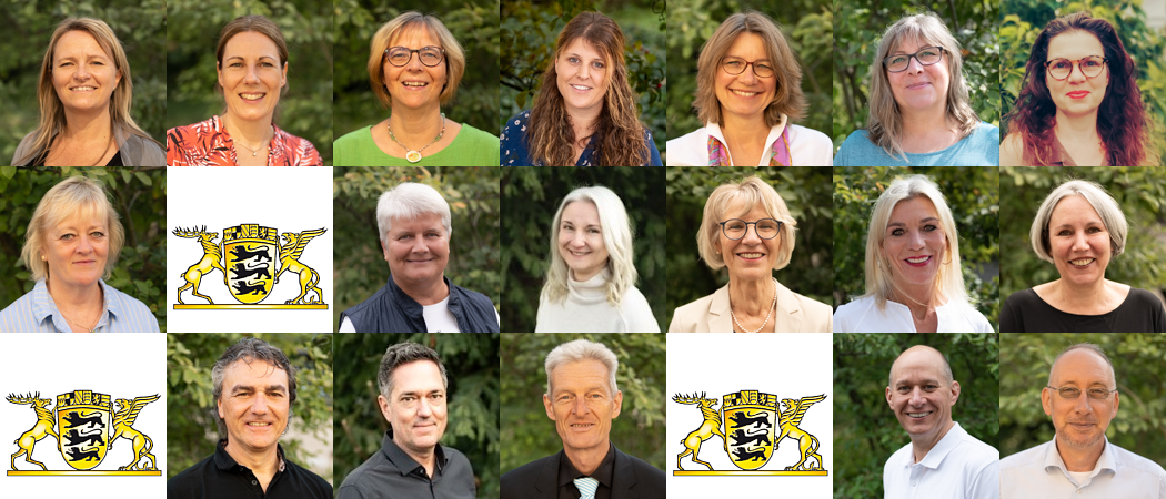 Foto-Collage der Mitarbeiter des Staatlichen Schulamts Heilbronn